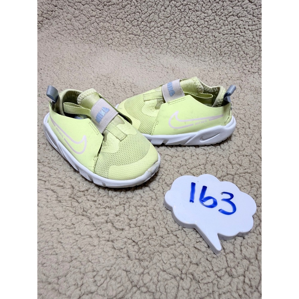 Nike Flex Runner 2 Lime Green Slip On Sneakers Kids Size 7C DJ6039-800